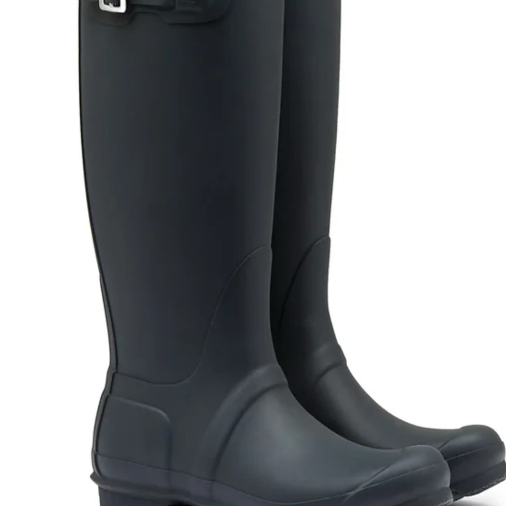 Chic Black Tall Rain Boots